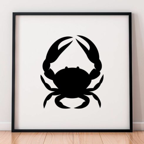Crab Silhouette SVG cover image.
