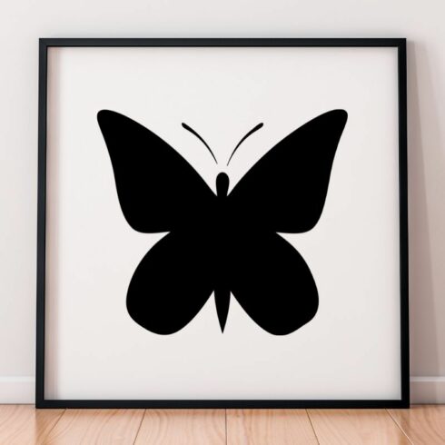 Butterfly Silhouette SVG cover image.