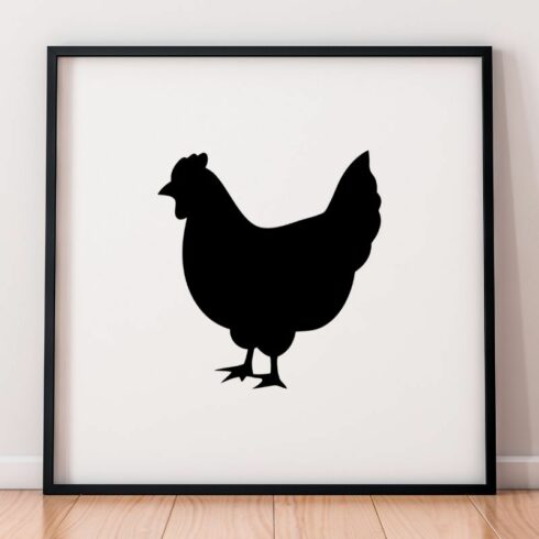 Chicken Silhouette SVG cover image.
