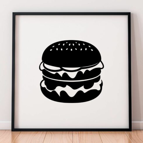 Hamburger Silhouette SVG cover image.