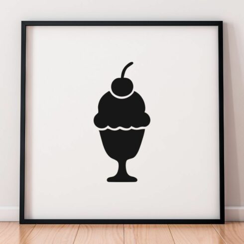 Ice Cream Silhouette SVG cover image.