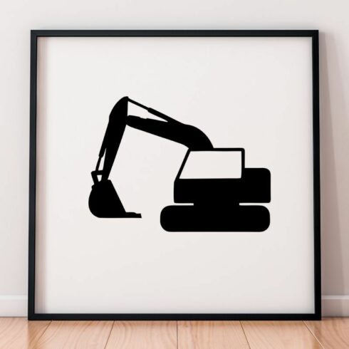 Excavator Silhouette SVG cover image.