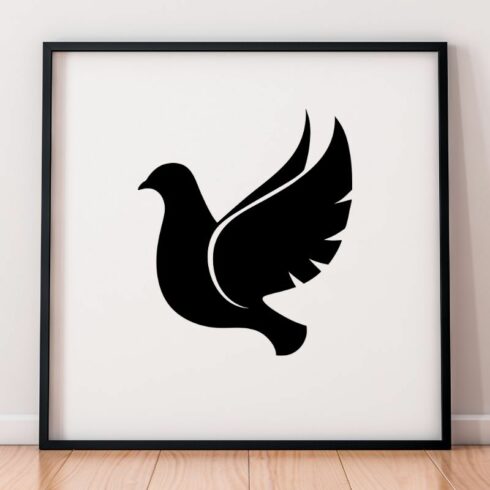 Dove Silhouette SVG cover image.