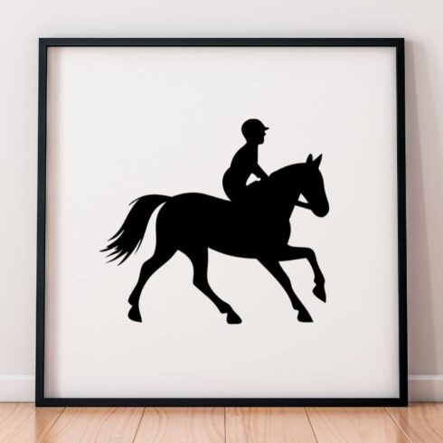 Equestrian Silhouette SVG #2 cover image.