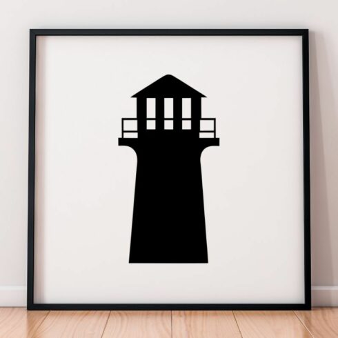 Lighthouse Silhouette SVG cover image.
