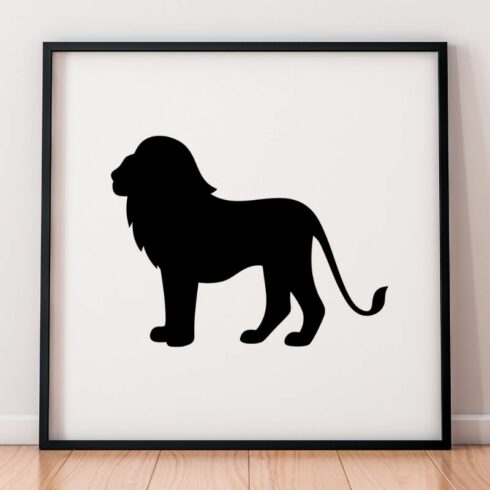 Lion Silhouette SVG cover image.