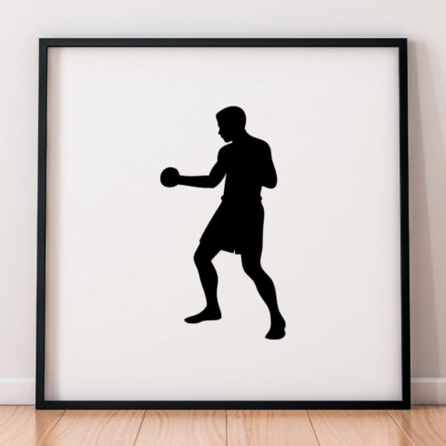 Muay Thai Silhouette SVG cover image.