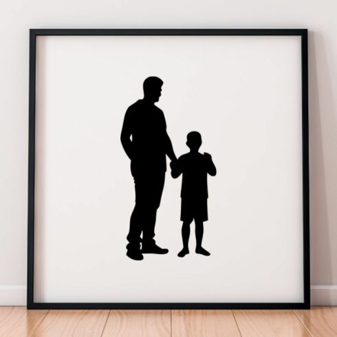 Fathers, Dad Silhouette SVG cover image.