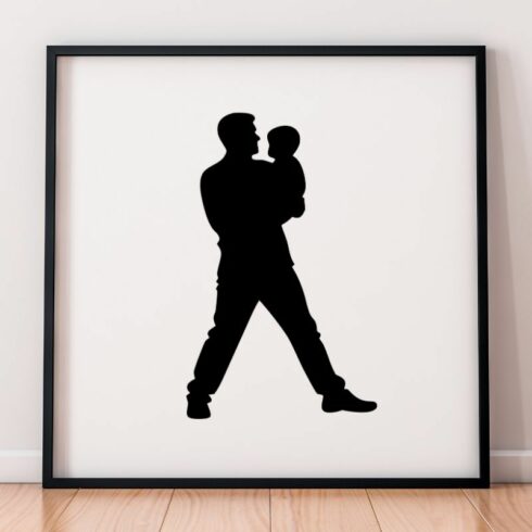 Fathers Silhouette SVG cover image.