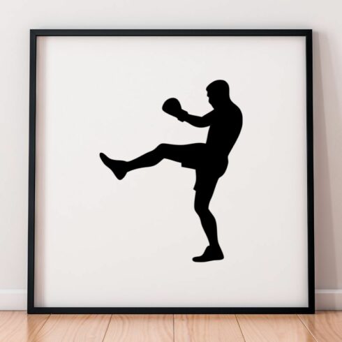 Kickboxing Silhouettes SVG cover image.