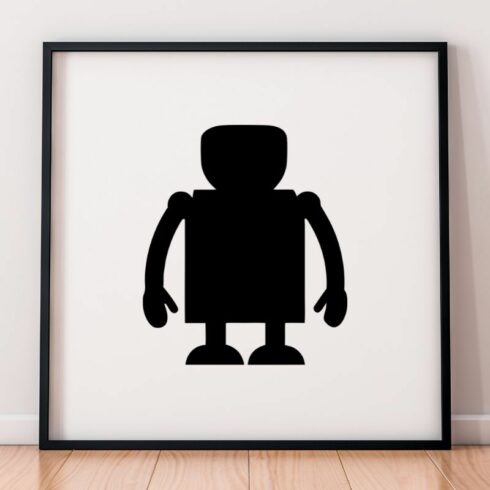Robot Silhouette SVG #2 cover image.