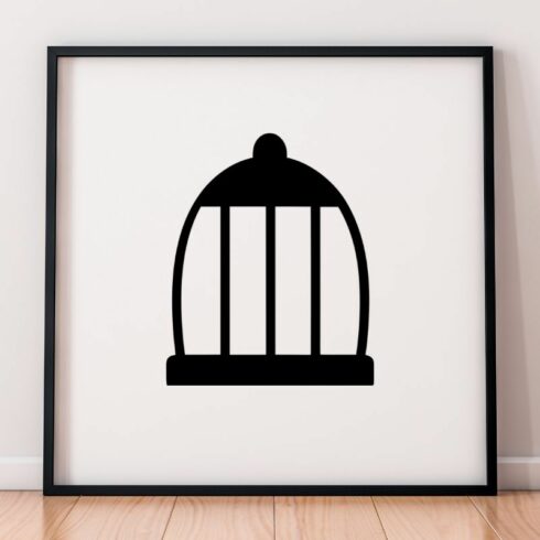 Cage Silhouette SVG cover image.