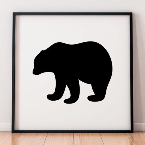 Polar Bear Silhouette SVG cover image.