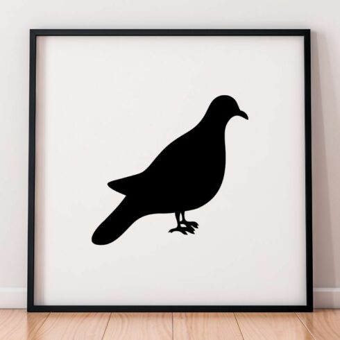 Pigeon Silhouette SVG cover image.