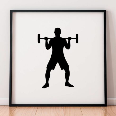 Fitness Silhouette SVG cover image.