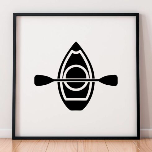 Kayak Silhouette SVG cover image.