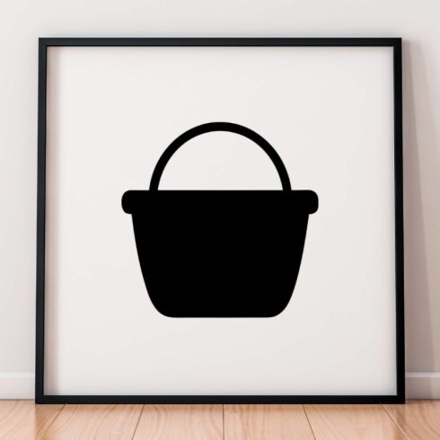 Picnic Basket Silhouette SVG cover image.