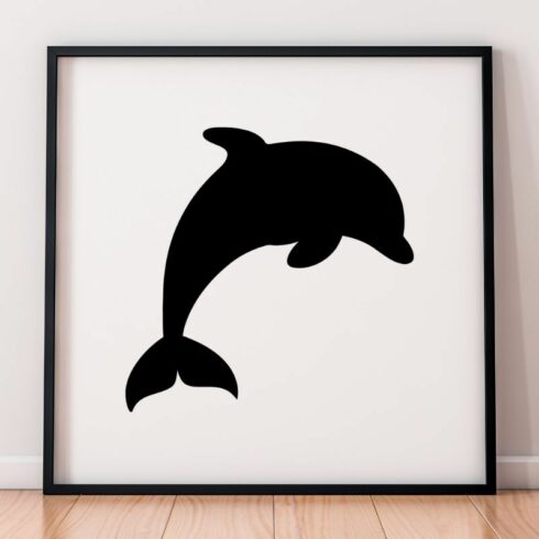 Dolphin Silhouette SVG cover image.