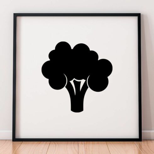 Broccoli Silhouette SVG cover image.