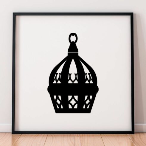 Lantern Silhouette SVG cover image.