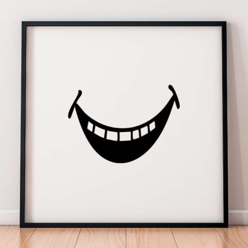 Smile Silhouette SVG cover image.