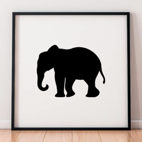 Elephant Silhouette SVG cover image.