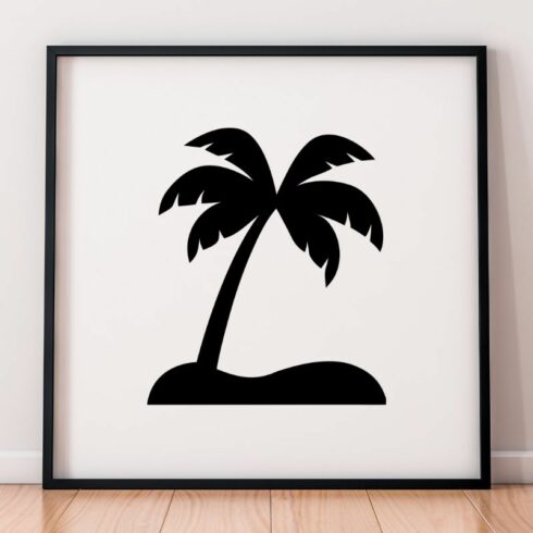 Palm Tree Silhouette SVG cover image.