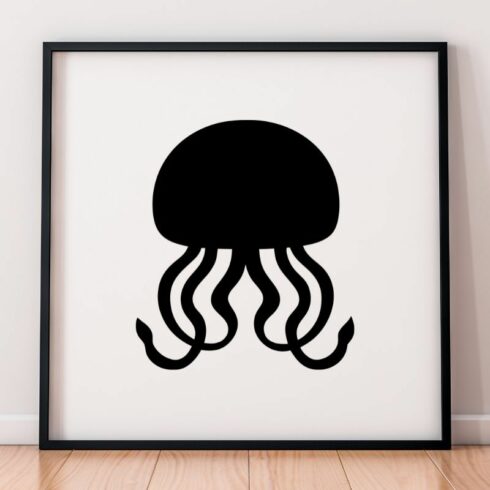 Jellyfish Silhouette SVG cover image.