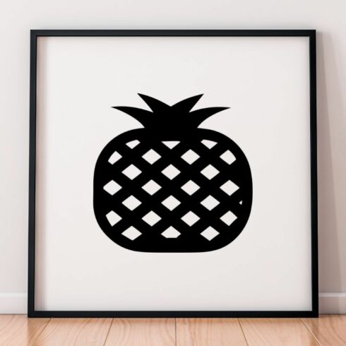 Pineapple Silhouette SVG cover image.