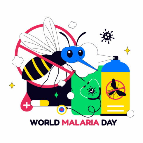 10 World Malaria Day Illustration cover image.