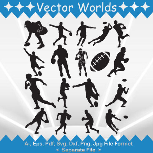 Rugby Svg, Ball, Sports Svg cover image.