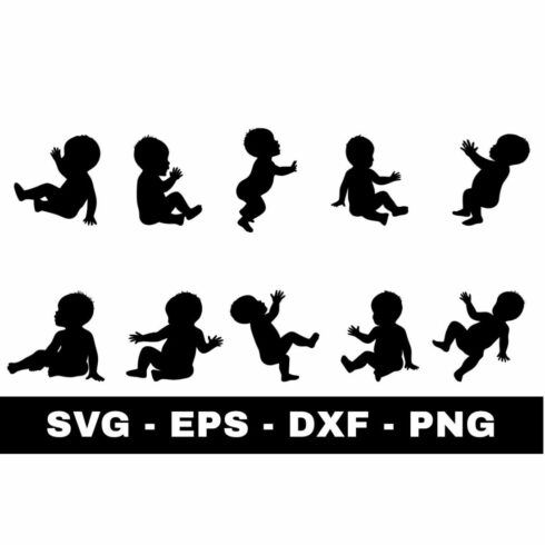 Baby Silhouette SVG cover image.