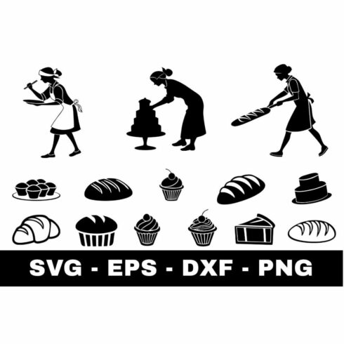 Baking Silhouette SVG cover image.