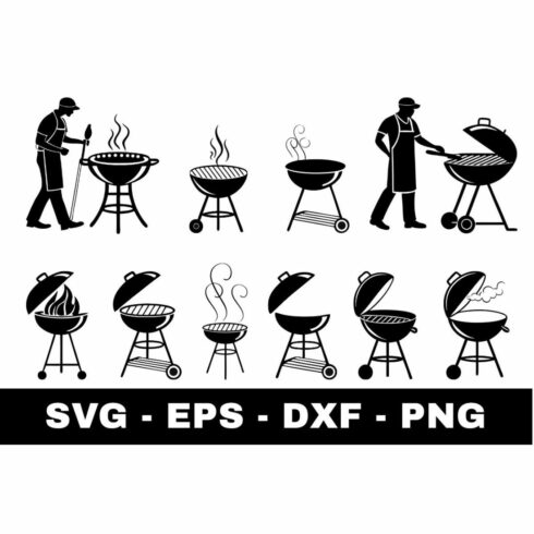 Barbecue Silhouette SVG cover image.