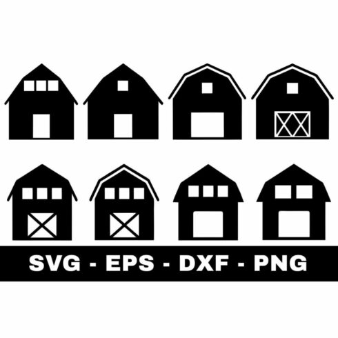 Barns Silhouette SVG cover image.