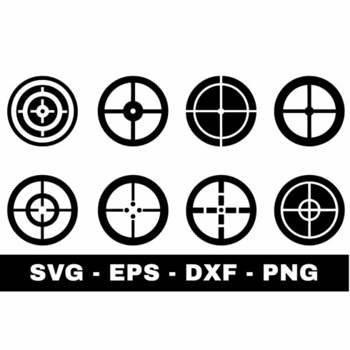 Aim Sniper Silhouette SVG cover image.