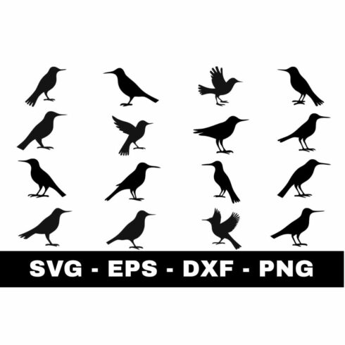 Bird Silhouette SVG cover image.