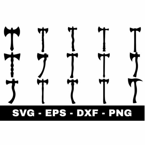 Axe Silhouette SVG #1 cover image.