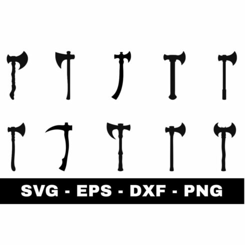 Axe Silhouette SVG #2 cover image.