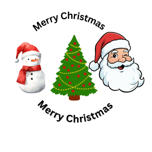 Merry Christmas T shirt design cover image.