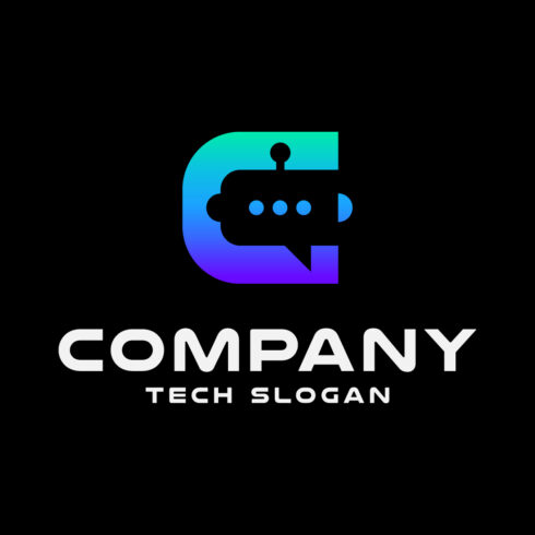 Modern AI Assistant & Chat Technology Logo cover image.