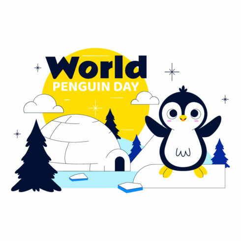 10 World Penguin Day Illustration cover image.