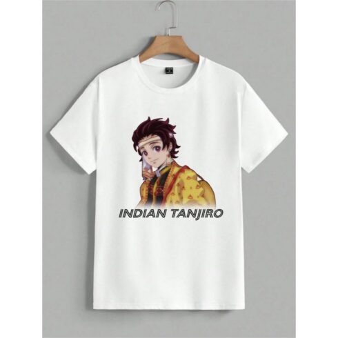 Demon Slayer Tanjiro Logo T-Shirt | Premium Anime Graphic Tee cover image.