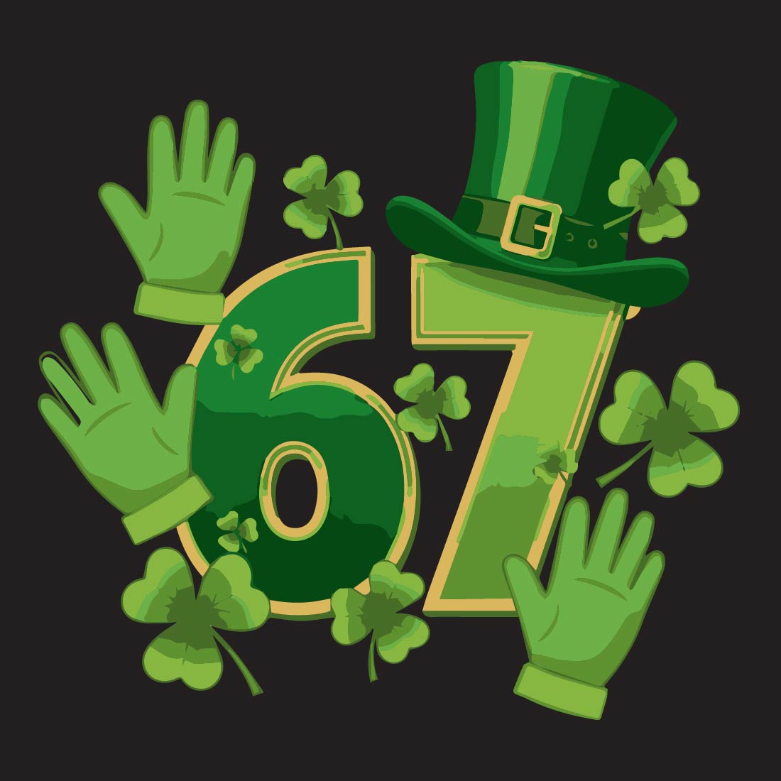 Lucky 67 St. Patrick's Day Design - MasterBundles