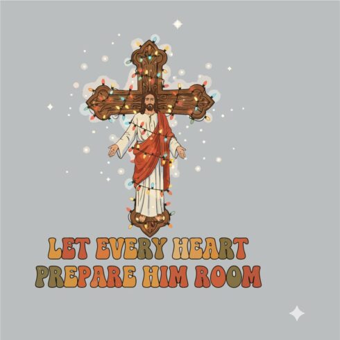 Christian Christmas Jesus Cross Design cover image.