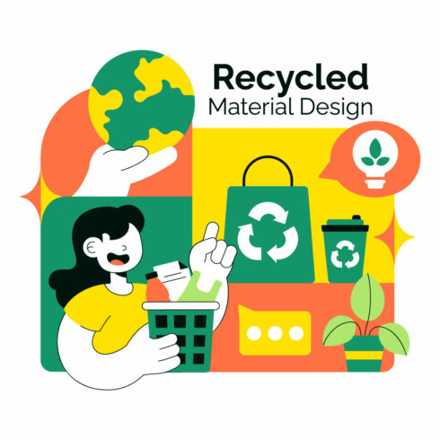 10 Recycled Material Design Illustration cover image.