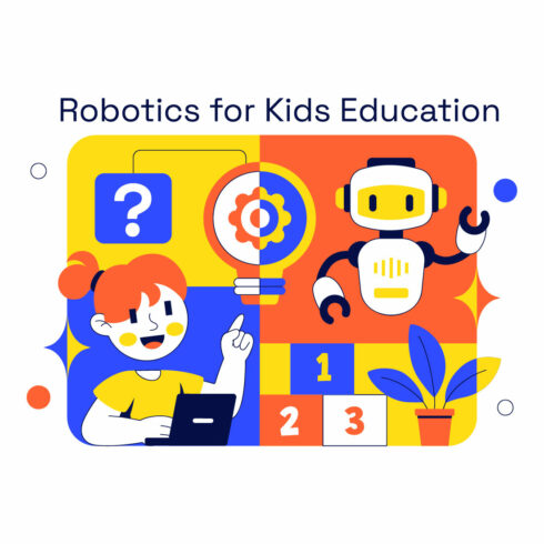 10 Robotics Kids Education Illustration cover image.