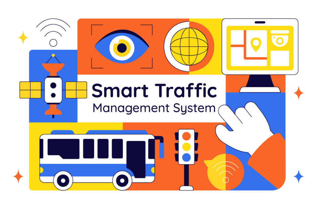10 Smart Traffic Management System Illustration - MasterBundles