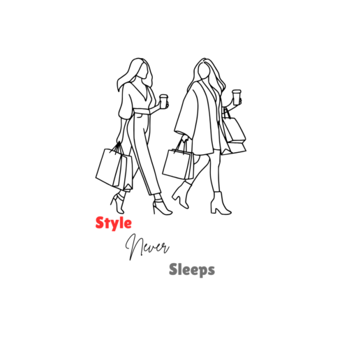 Trendy Girls Graphic T-Shirt Design cover image.