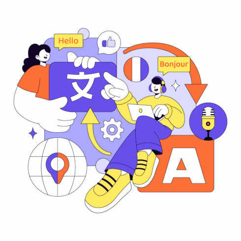 10 Multilingual Translation Service Illustration cover image.